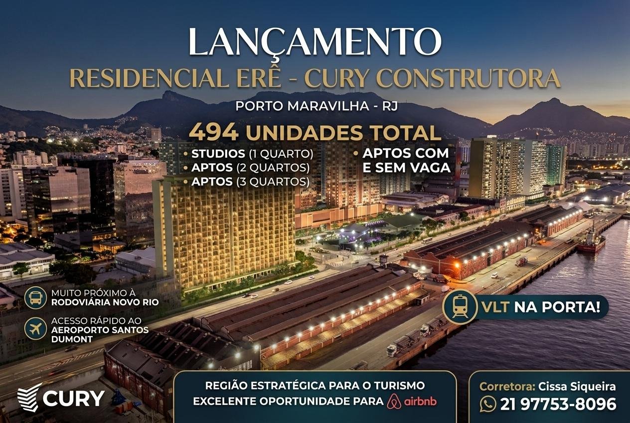Residencial Erê - Lançamento Cury no Porto Maravilha